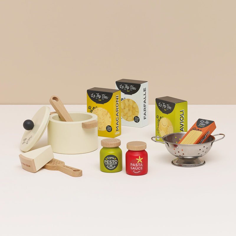 LE TOY VAN | SUPERMARKET GROCERY WEEKLY SHOP & ORGANIC PASTA SET BUNDLE by LE TOY VAN - The Playful Collective