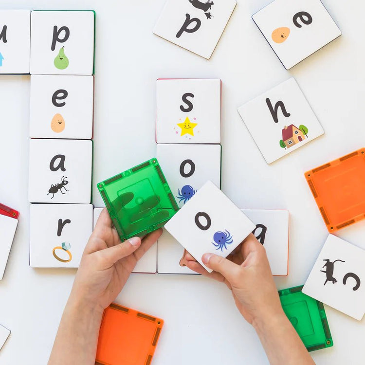 LEARN & GROW | MAGNETIC TILE TOPPER - ALPHABET LOWER CASE PACK (40 PIECE) *PRE - ORDER* by LEARN & GROW TOYS - The Playful Collective