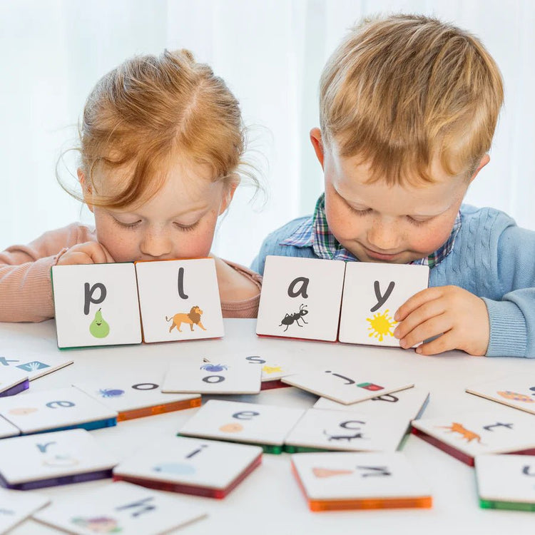 LEARN & GROW | MAGNETIC TILE TOPPER - ALPHABET LOWER CASE PACK (40 PIECE) *PRE - ORDER* by LEARN & GROW TOYS - The Playful Collective