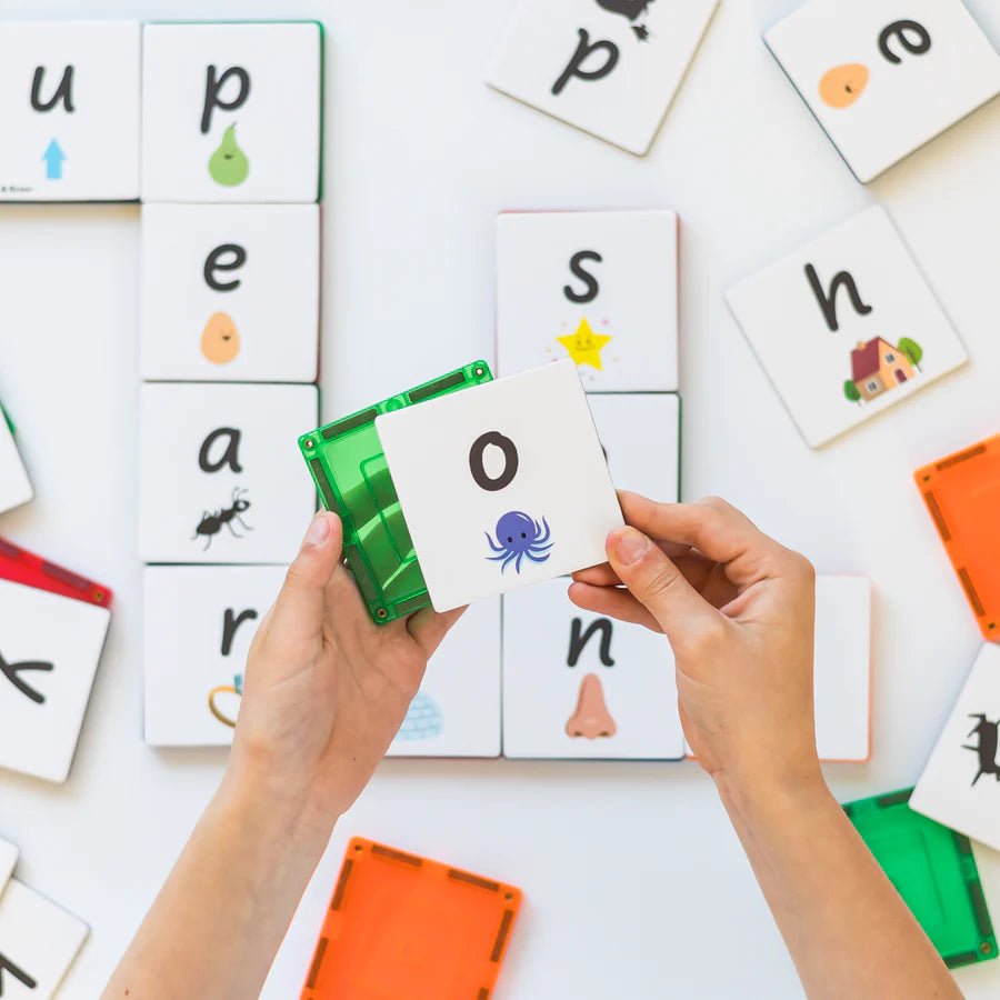 LEARN & GROW | MAGNETIC TILE TOPPER - ALPHABET LOWER CASE PACK (40 PIECE) *PRE - ORDER* by LEARN & GROW TOYS - The Playful Collective