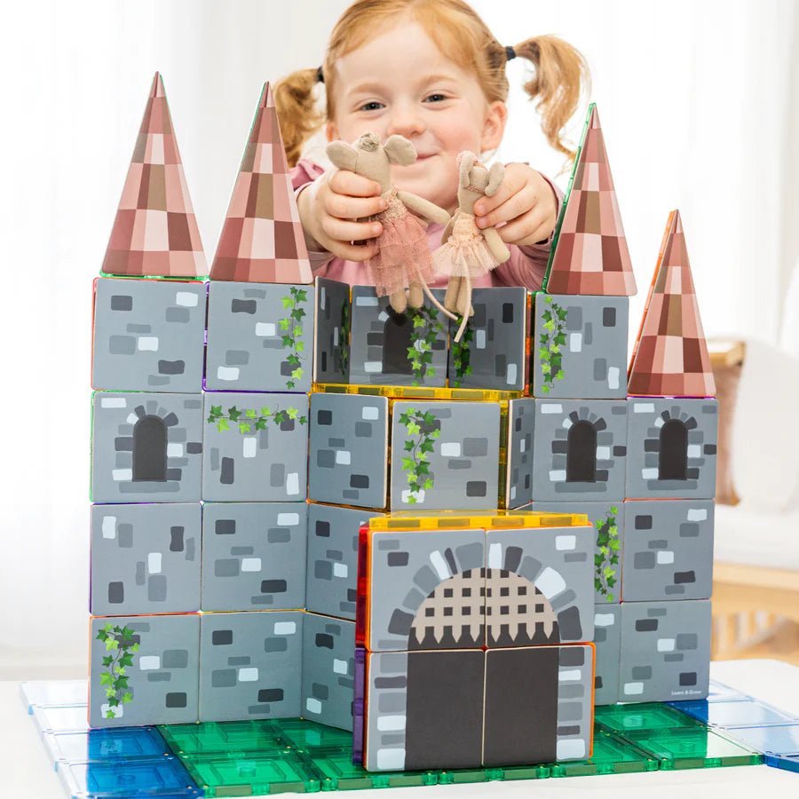 LEARN & GROW | MAGNETIC TILE TOPPER - CASTLE PACK (40 PIECES) *PRE - ORDER* by LEARN & GROW TOYS - The Playful Collective