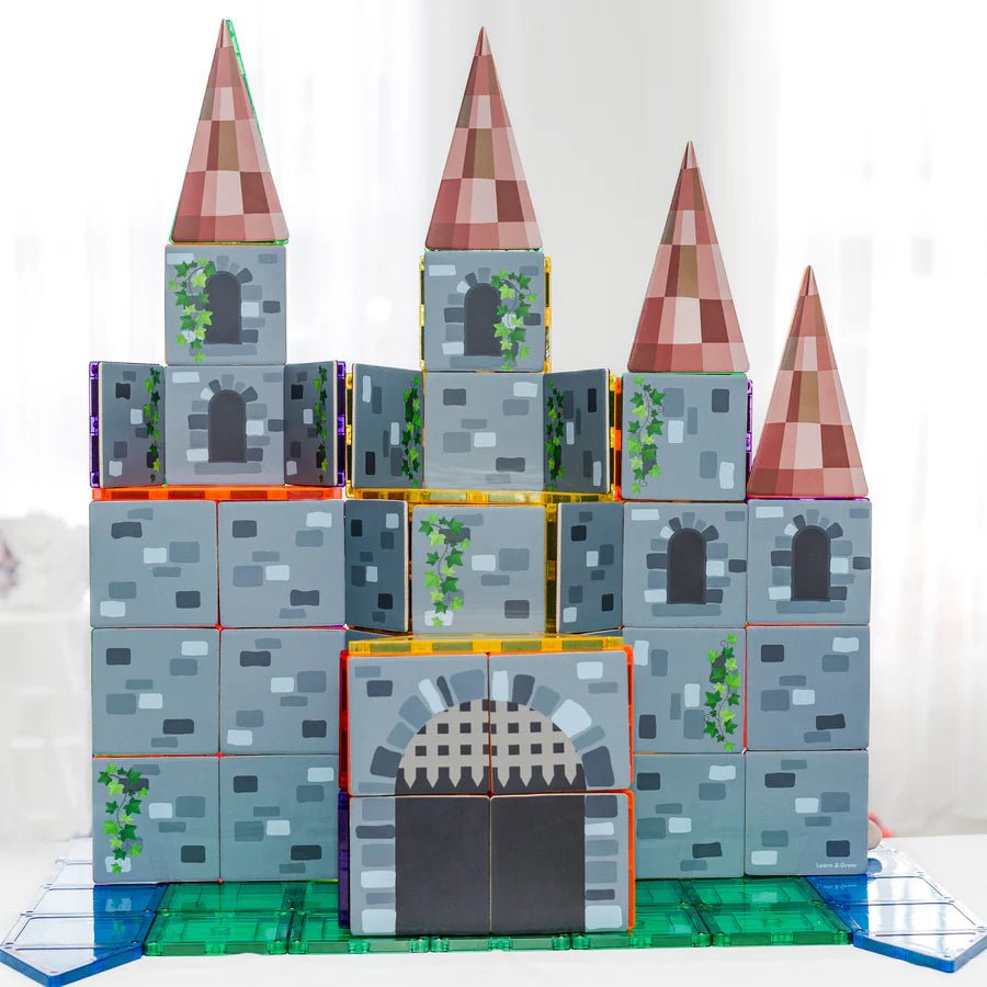 LEARN & GROW | MAGNETIC TILE TOPPER - CASTLE PACK (40 PIECES) *PRE - ORDER* by LEARN & GROW TOYS - The Playful Collective