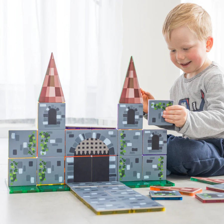 LEARN & GROW | MAGNETIC TILE TOPPER - CASTLE PACK (40 PIECES) *PRE - ORDER* by LEARN & GROW TOYS - The Playful Collective