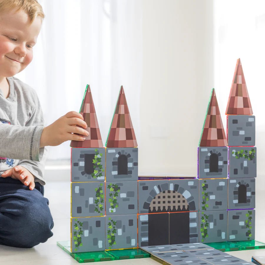 LEARN & GROW | MAGNETIC TILE TOPPER - CASTLE PACK (40 PIECES) *PRE - ORDER* by LEARN & GROW TOYS - The Playful Collective