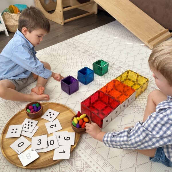 LEARN & GROW | MAGNETIC TILE TOPPER - NUMERIC PACK (40 PIECE) *PRE-ORDER* by LEARN & GROW TOYS - The Playful Collective