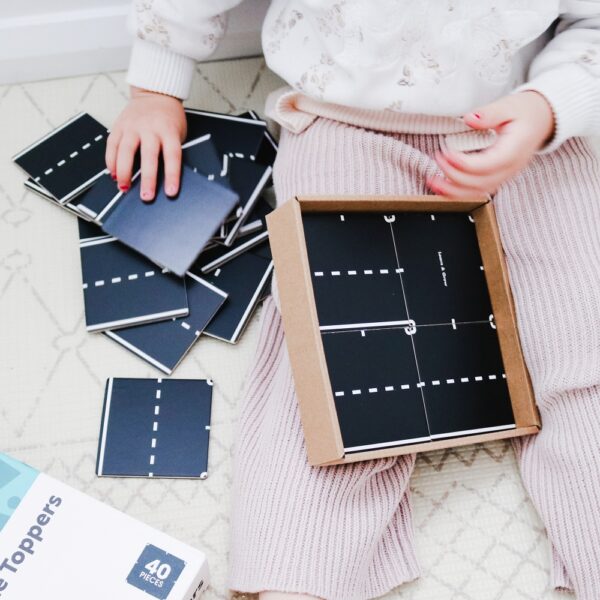 LEARN & GROW | MAGNETIC TILE TOPPER - ROAD PACK (40 PIECE) *PRE-ORDER* by LEARN & GROW TOYS - The Playful Collective