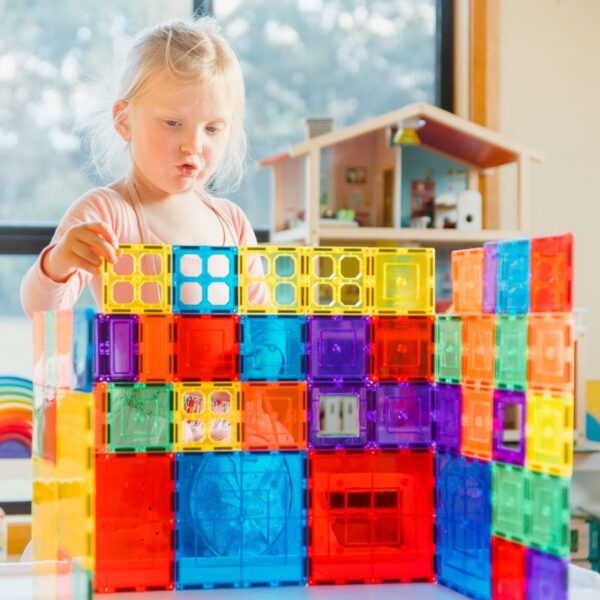 LEARN & GROW | MAGNETIC TILES BASE PACK - 64 PIECE SET *PRE-ORDER* by LEARN & GROW TOYS - The Playful Collective