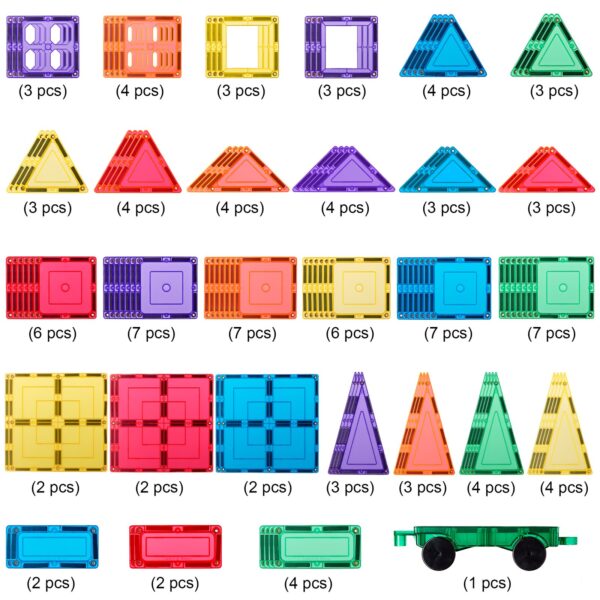 LEARN & GROW | MAGNETIC TILES BUILDER PACK - 110 PIECE SET (NEW DESIGN) *PRE-ORDER* by LEARN & GROW TOYS - The Playful Collective