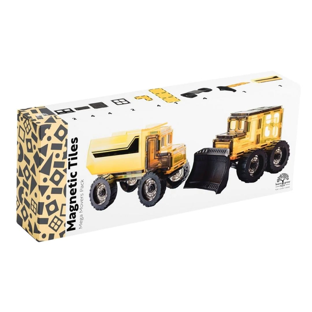 LEARN & GROW | MAGNETIC TILES - MEGA MOVER PACK *PRE - ORDER* by LEARN & GROW TOYS - The Playful Collective