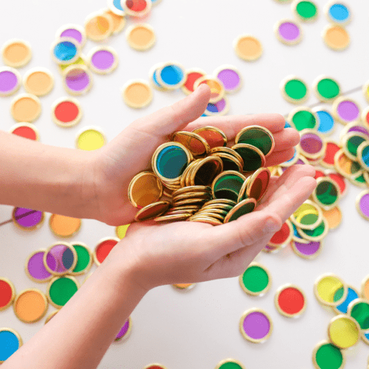 LEARN & GROW | METAL RIMMED COUNTING CHIPS *PRE-ORDER* by LEARN & GROW TOYS - The Playful Collective