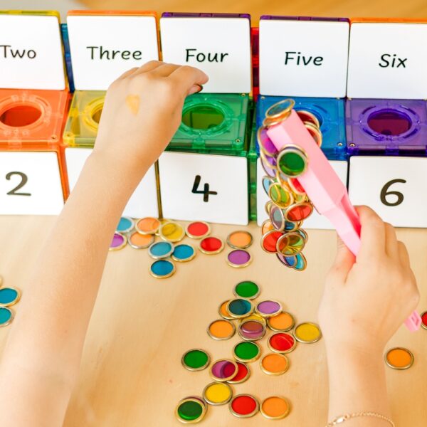 LEARN & GROW | METAL RIMMED COUNTING CHIPS *PRE-ORDER* by LEARN & GROW TOYS - The Playful Collective