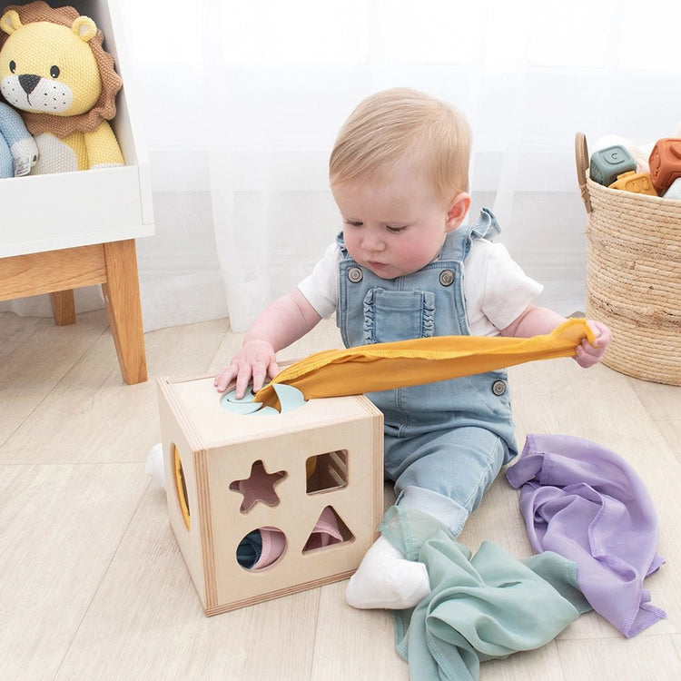 LIVING TEXTILES | 4 - IN - 1 SENSORY LEARNING CUBE by LIVING TEXTILES - The Playful Collective