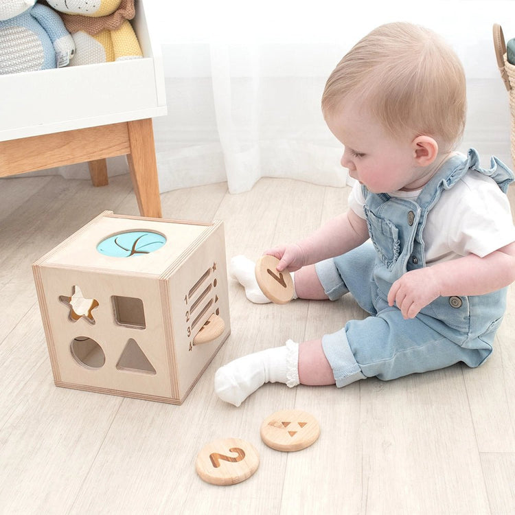 LIVING TEXTILES | 4 - IN - 1 SENSORY LEARNING CUBE by LIVING TEXTILES - The Playful Collective