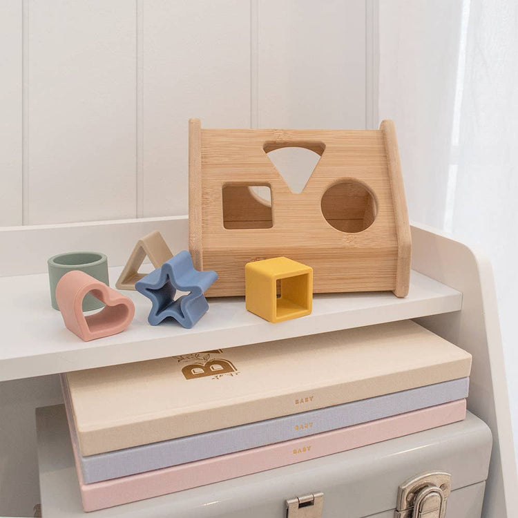 LIVING TEXTILES | HOUSE SHAPE SORTER by LIVING TEXTILES - The Playful Collective