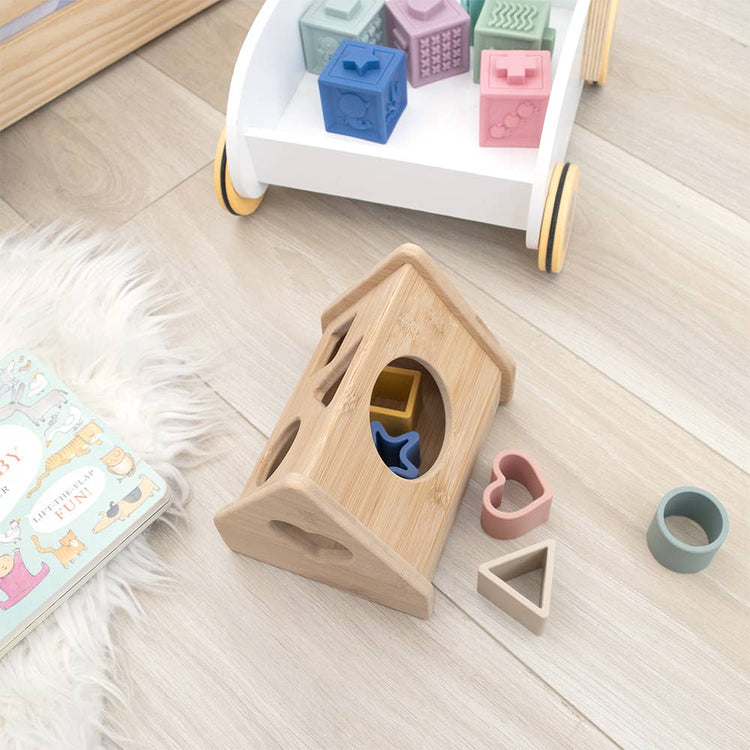 LIVING TEXTILES | HOUSE SHAPE SORTER by LIVING TEXTILES - The Playful Collective