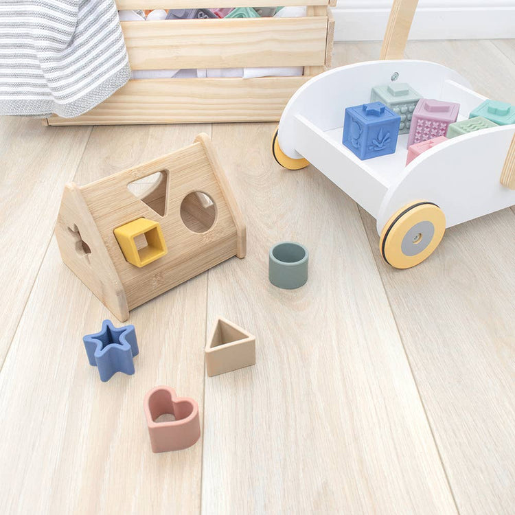 LIVING TEXTILES | HOUSE SHAPE SORTER by LIVING TEXTILES - The Playful Collective