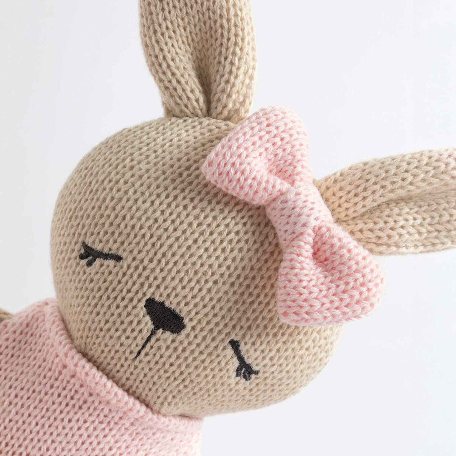 LIVING TEXTILES | KNITTED ANIMAL TOY - BELLA THE BUNNY by LIVING TEXTILES - The Playful Collective