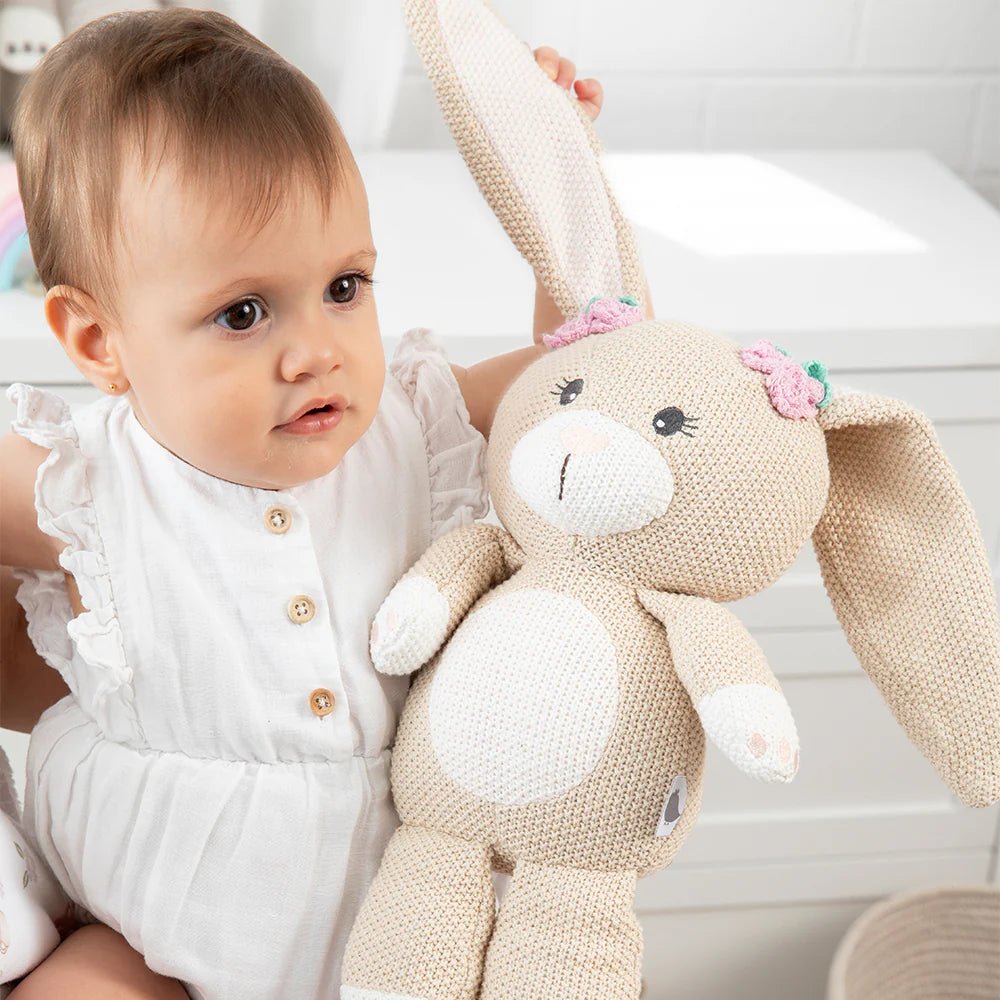 LIVING TEXTILES | KNITTED TOY - AMELIA THE BUNNY by LIVING TEXTILES - The Playful Collective