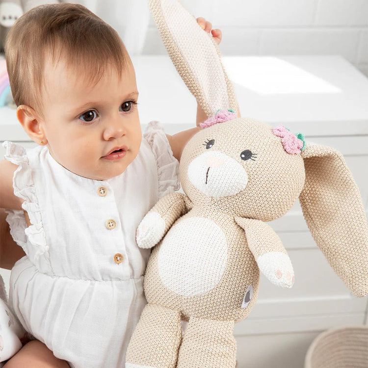 LIVING TEXTILES | KNITTED TOY - AMELIA THE BUNNY by LIVING TEXTILES - The Playful Collective