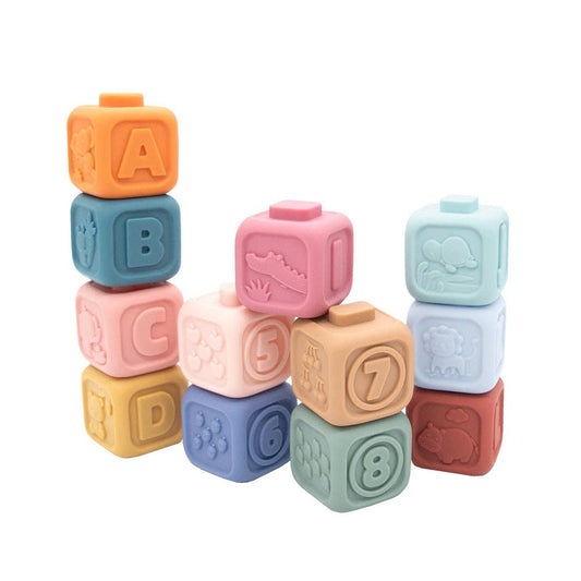 LIVING TEXTILES | MY FIRST LEARNING BLOCKS - MULTI by LIVING TEXTILES - The Playful Collective