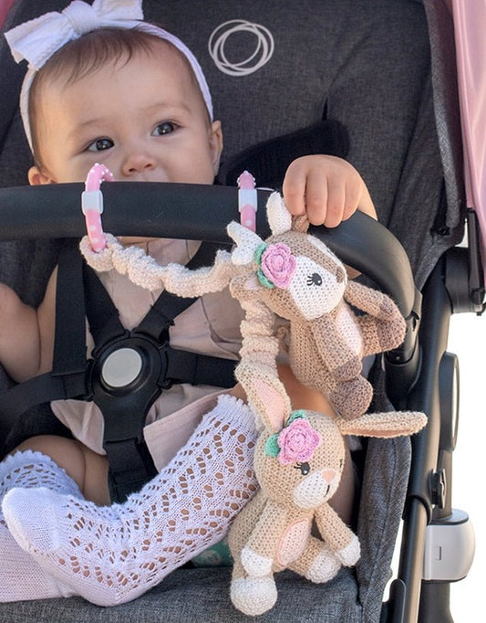 LIVING TEXTILES | STROLLER TOY 2 PACK - FAWN & BUNNY by LIVING TEXTILES - The Playful Collective