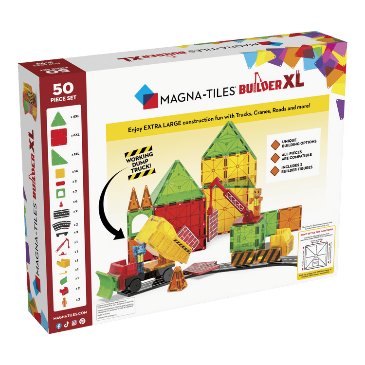 MAGNA - TILES | BUILDER XL - 50 PIECE SET *LAUNCHING 1 AUG* by MAGNA - TILES - The Playful Collective