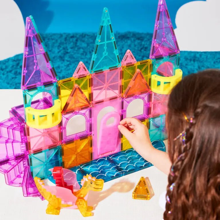 MAGNA - TILES | CASTLE DELUXE + MICROMAGS - 48 PIECE SET *COMING 1 AUG* by MAGNA - TILES - The Playful Collective