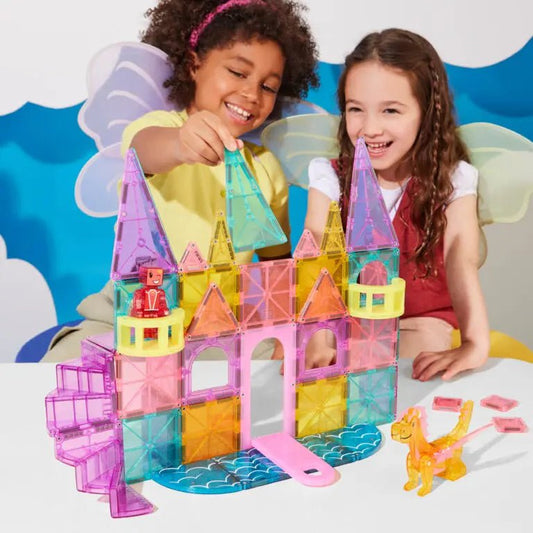 MAGNA - TILES | CASTLE DELUXE + MICROMAGS - 48 PIECE SET *COMING 1 AUG* by MAGNA - TILES - The Playful Collective