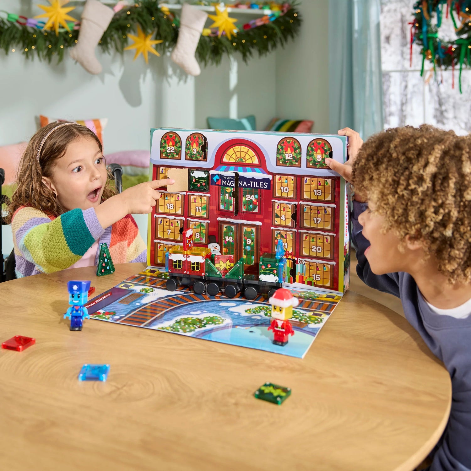MAGNA - TILES | CHRISTMAS ADVENT CALENDAR - 34 PIECE by MAGNA - TILES - The Playful Collective