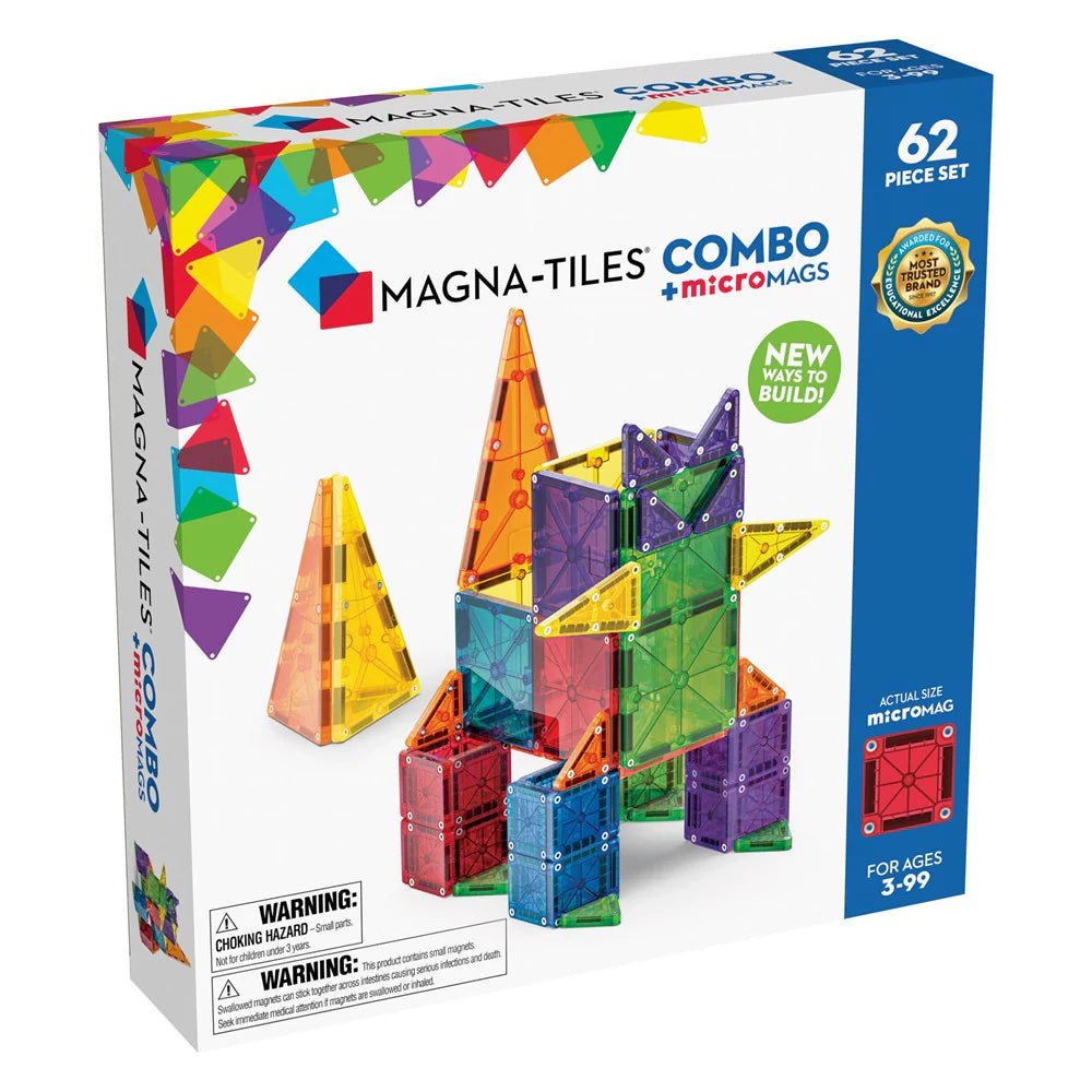 MAGNA - TILES | COMBO + MICROMAGS SET - 62 PIECE SET *COMING 1 AUG* by MAGNA - TILES - The Playful Collective