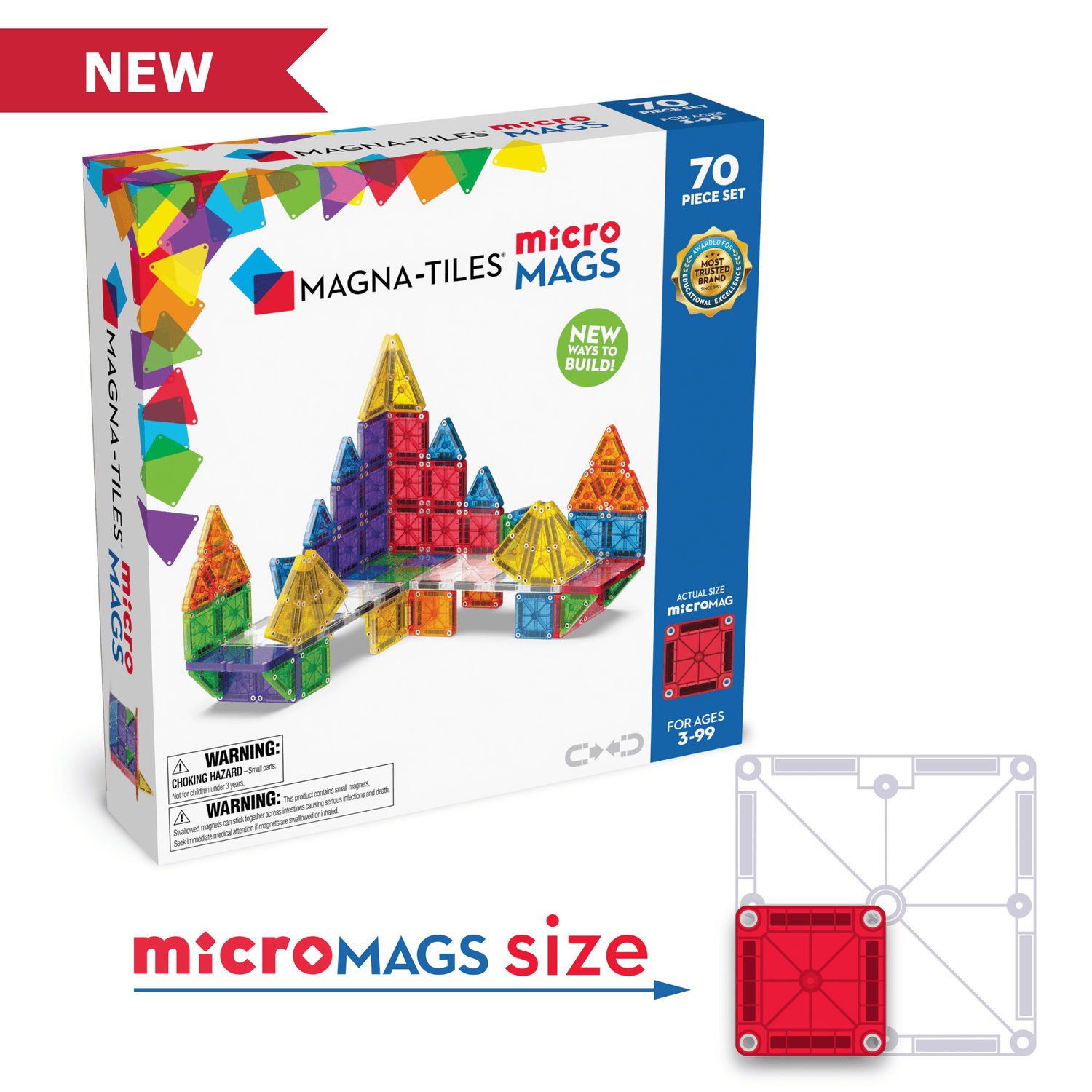 MAGNA - TILES | MICROMAGS - 70 PIECE SET *COMING 1 AUG* by MAGNA - TILES - The Playful Collective