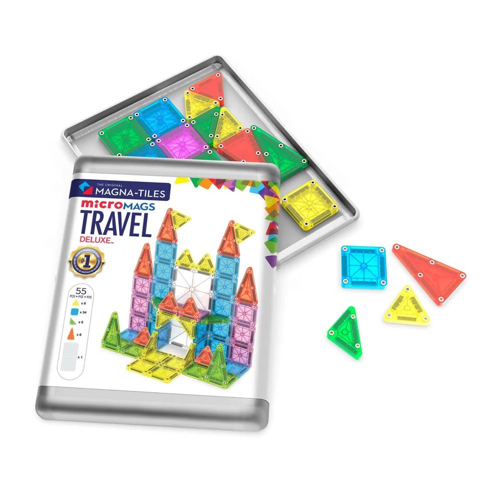 MAGNA - TILES | MICROMAGS TRAVEL SET DELUXE - 55 PIECE *PRE - ORDER* by MAGNA - TILES - The Playful Collective