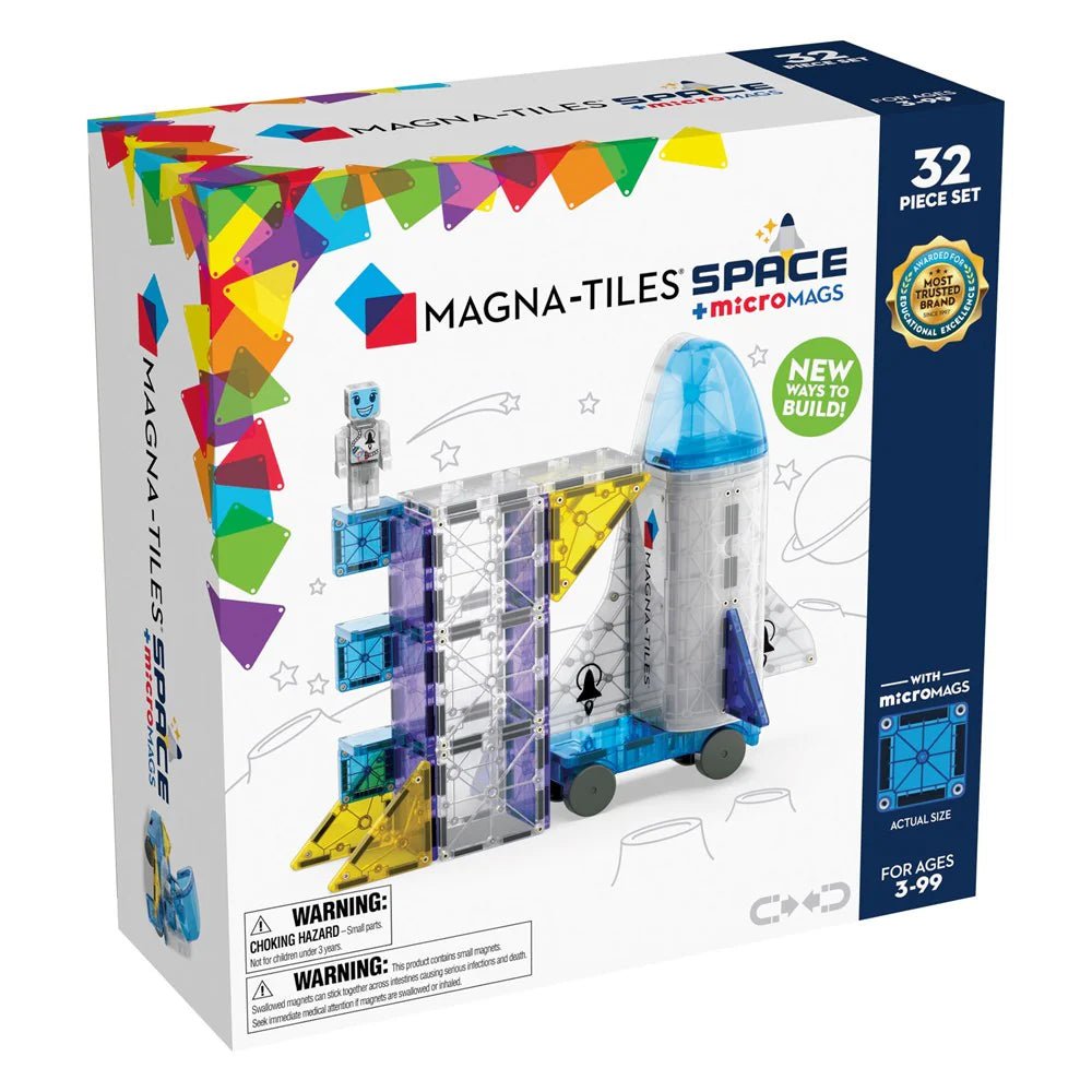 MAGNA - TILES | SPACE + MICROMAGS - 32 PIECE SET *COMING 1 AUG* by MAGNA - TILES - The Playful Collective