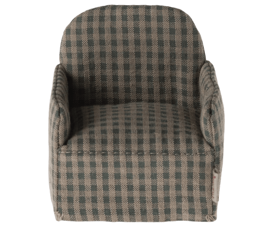 MAILEG | CHAIR MOUSE GREEN CHECKER by MAILEG - The Playful Collective