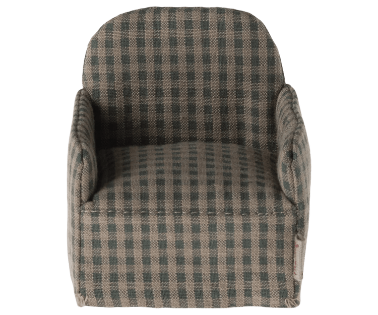 MAILEG | CHAIR MOUSE GREEN CHECKER by MAILEG - The Playful Collective