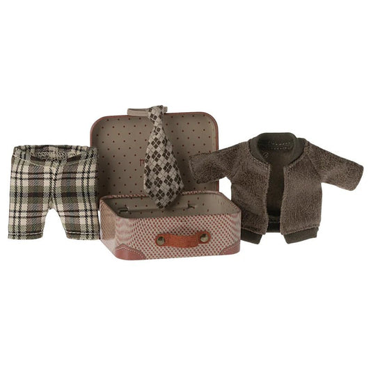 MAILEG | JACKET PANTS & TIE IN SUITCASE GRANDPA MOUSE by MAILEG - The Playful Collective