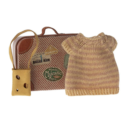 MAILEG | KNITTED DRESS & BAG IN SUITCASE BIG SISTER MOUSE by MAILEG - The Playful Collective