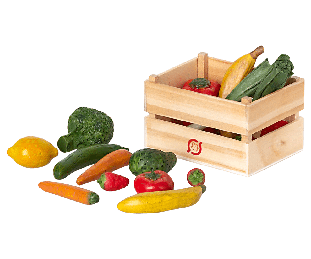 MAILEG | MINIATURE FRUIT AND VEGGIES IN BOX by MAILEG - The Playful Collective