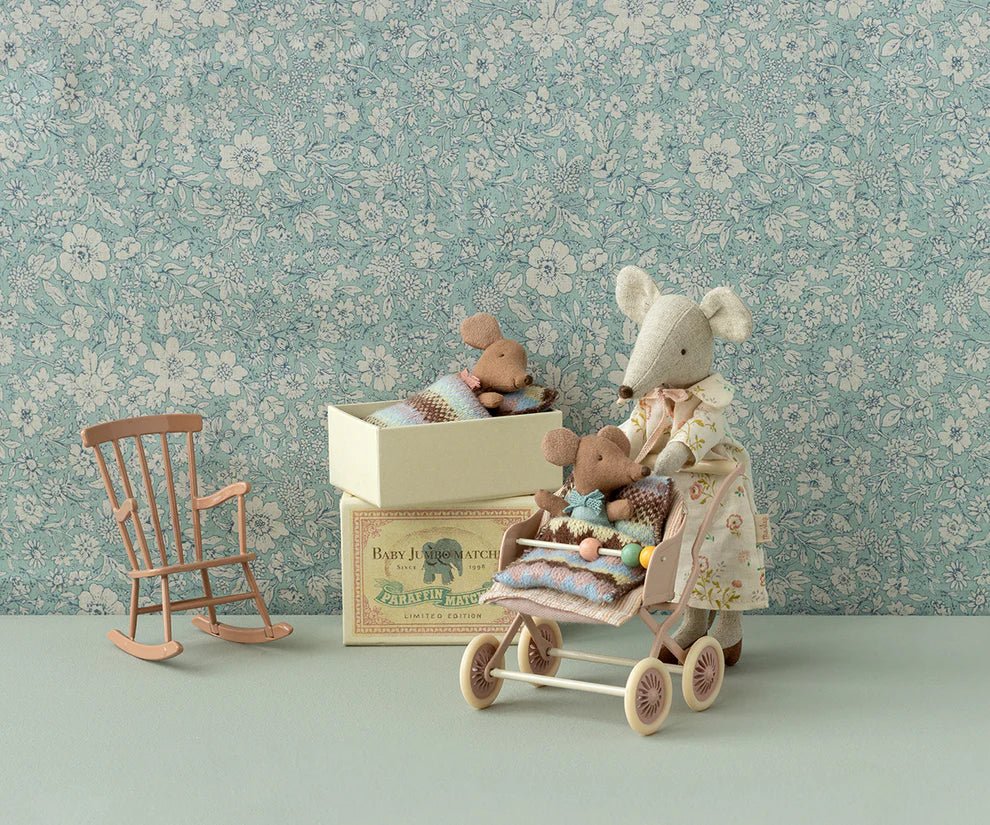 MAILEG | SLEEPY WAKEY BABY MOUSE IN MATCHBOX - BLUE by MAILEG - The Playful Collective