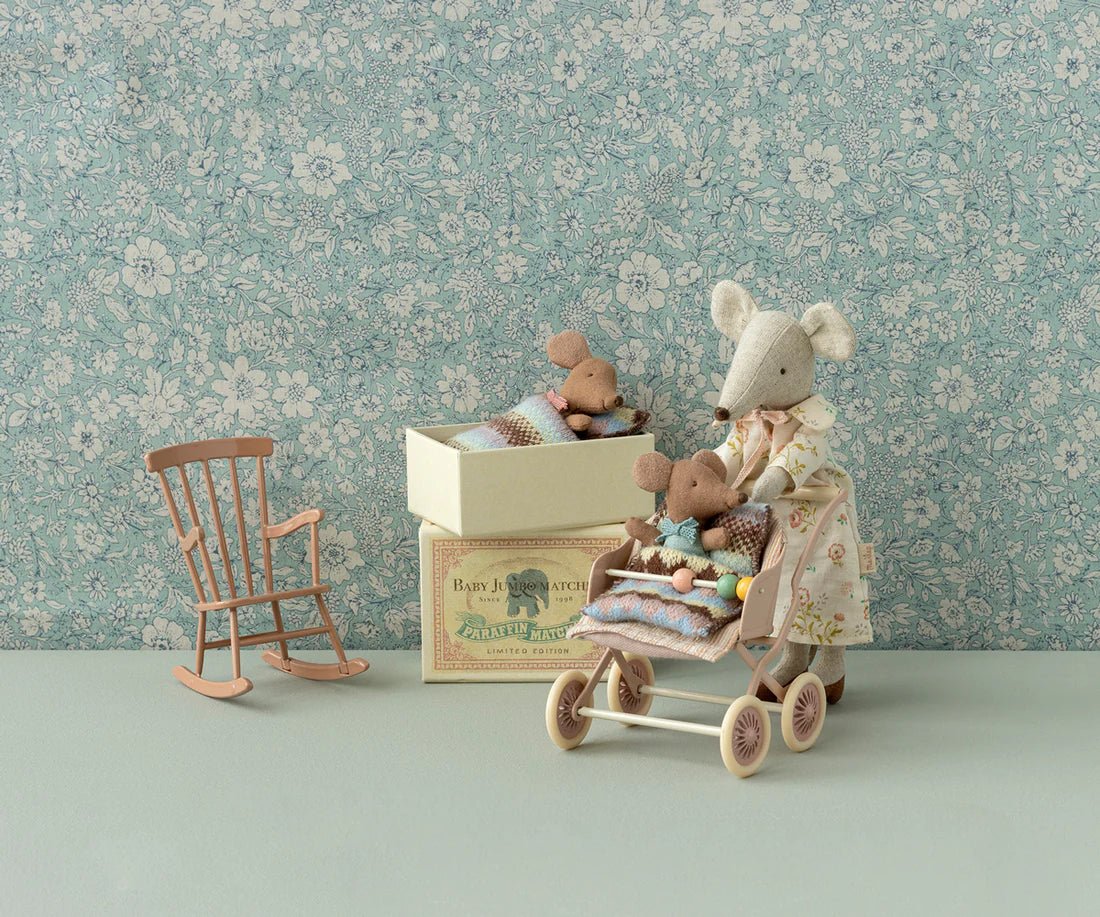 MAILEG | SLEEPY WAKEY BABY MOUSE IN MATCHBOX - ROSE by MAILEG - The Playful Collective