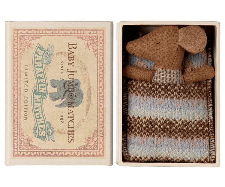 MAILEG | SLEEPY WAKEY BABY MOUSE IN MATCHBOX - ROSE by MAILEG - The Playful Collective