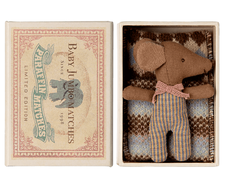 MAILEG | SLEEPY WAKEY BABY MOUSE IN MATCHBOX - ROSE by MAILEG - The Playful Collective