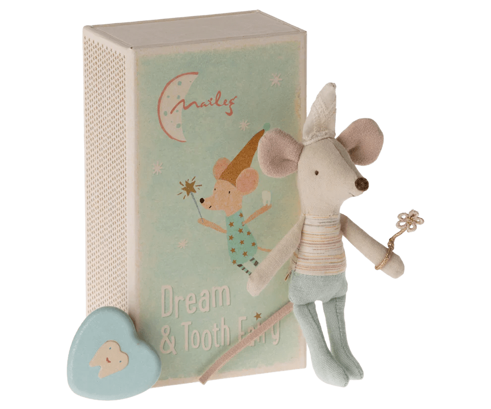 MAILEG | TOOTH FAIRY MOUSE LITTLE BROTHER IN MATCHBOX by MAILEG - The Playful Collective