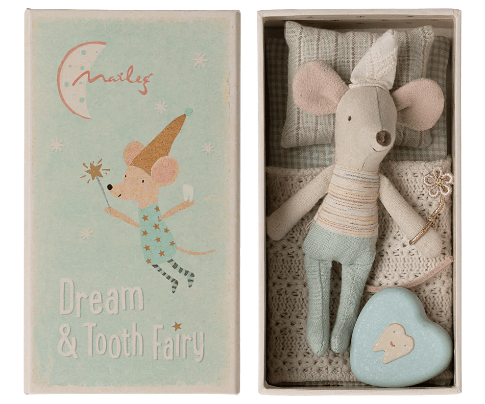 MAILEG | TOOTH FAIRY MOUSE LITTLE BROTHER IN MATCHBOX by MAILEG - The Playful Collective