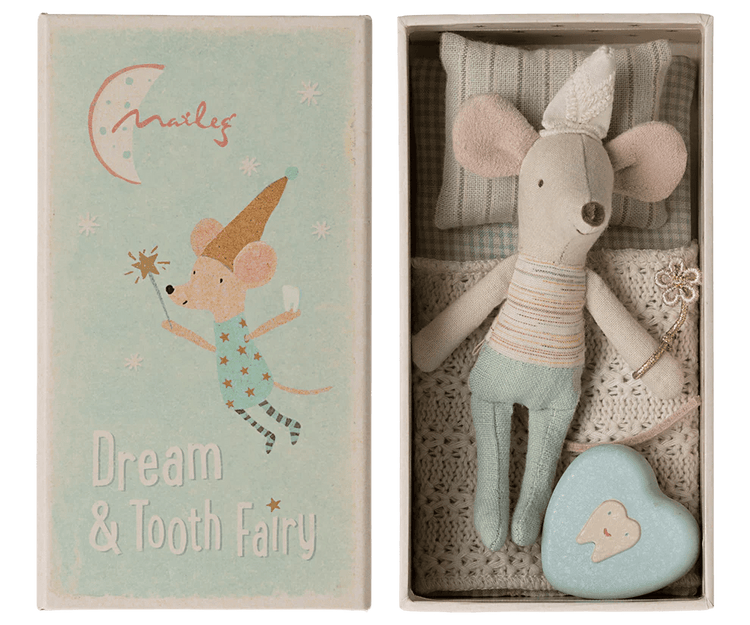 MAILEG | TOOTH FAIRY MOUSE LITTLE BROTHER IN MATCHBOX by MAILEG - The Playful Collective