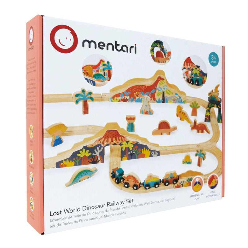 MENTARI | LOST WORLD DINOSAUR TRAIN SET by MENTARI - The Playful Collective