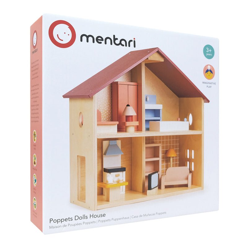 MENTARI | POPPET'S DOLL HOUSE WITH FURNITURE by MENTARI - The Playful Collective