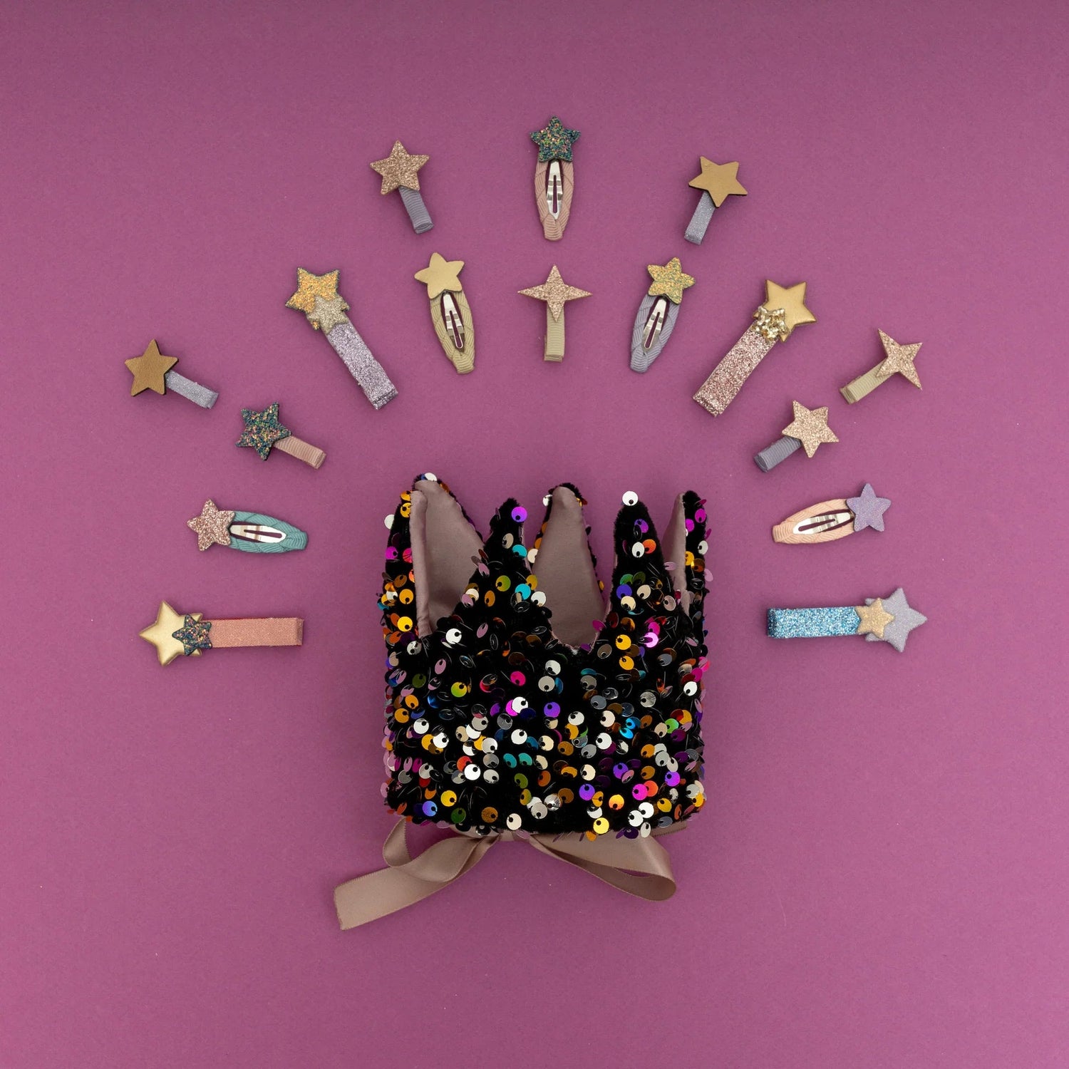 MIMI & LULA | RAINBOW DAZZLE SEQUIN CROWN by MIMI & LULA - The Playful Collective