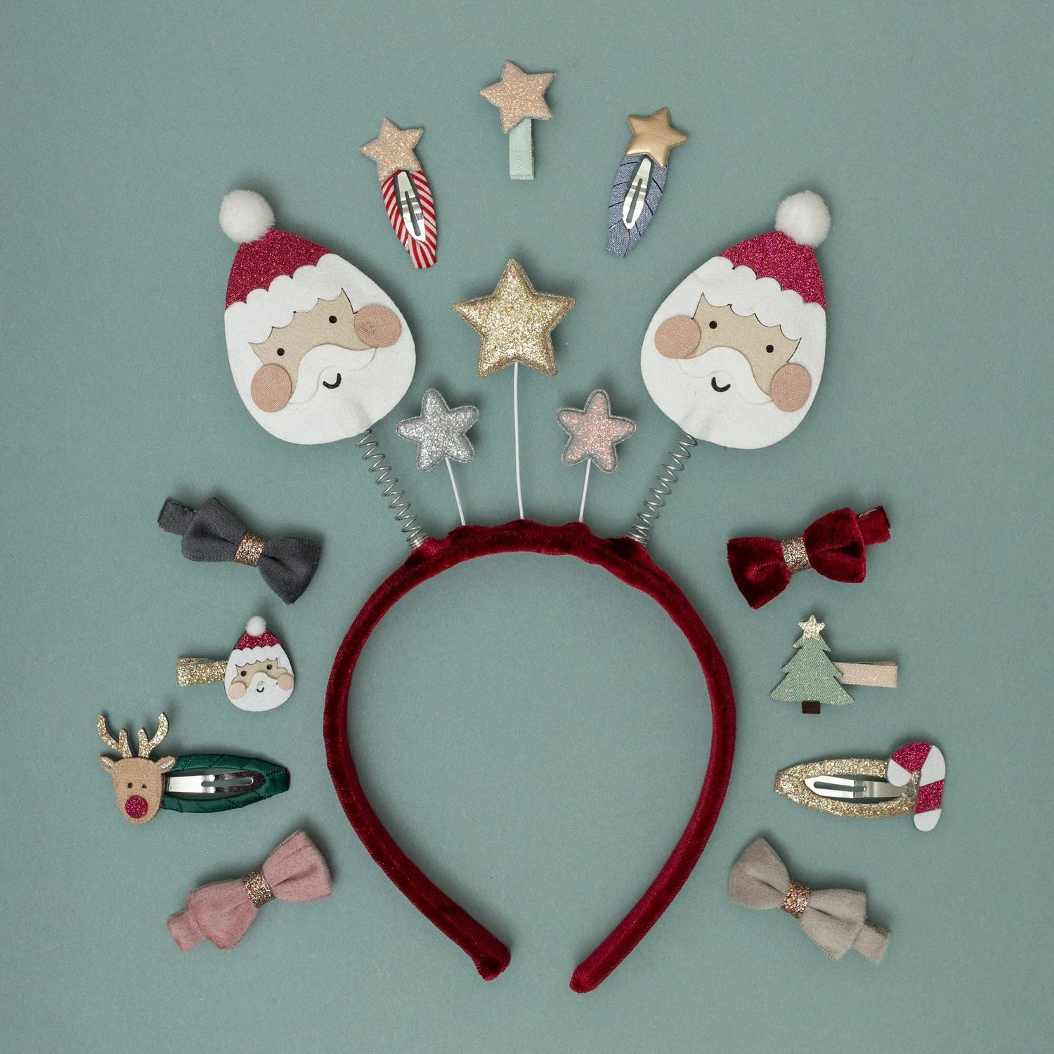 MIMI & LULA | SANTA & RUDOLPH MINI HAIR CLIPS by MIMI & LULA - The Playful Collective