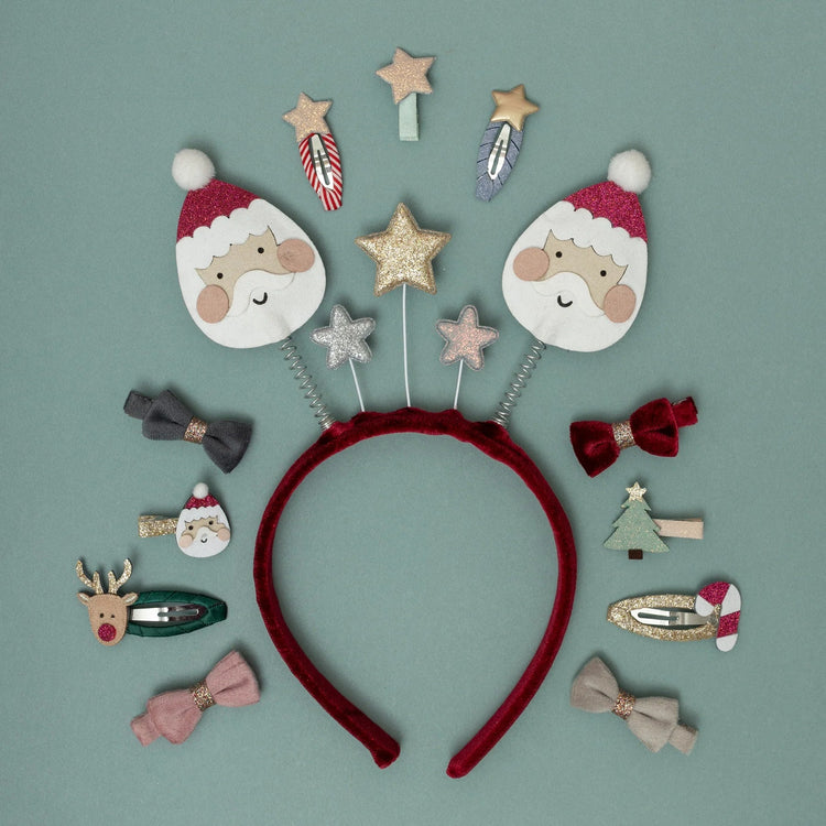 MIMI & LULA | SANTA & RUDOLPH MINI HAIR CLIPS by MIMI & LULA - The Playful Collective